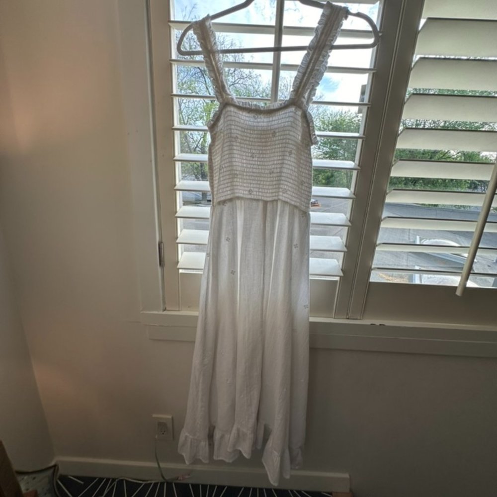 Aspiga Rihanna Embroidered Sundress in White, size XS - Picture 6 of 8
